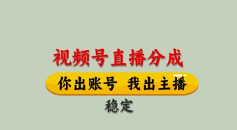 视频号直播分成，全程托管招募，单月轻松变现8k【揭秘】-九零网创