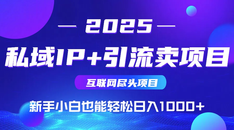私域IP+卖项目，普通人小白也能轻松实现日入1000+-九零网创