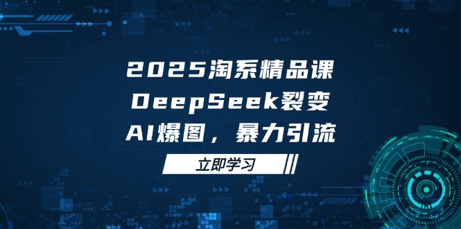 2025 淘系精品课，DeepSeek 裂变，AI 爆图，暴力引流-九零网创