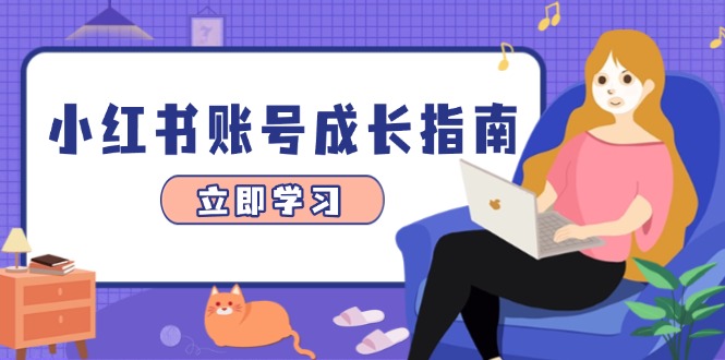 小红书账号成长指南，爆款选题+精准定位+数据分析，系统提升账号变现能力-九零网创