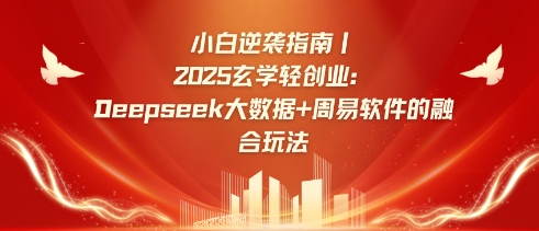 小白逆袭指南，2025玄学轻创业：Deepseek大数据+周易算法的融合玩法-九零网创