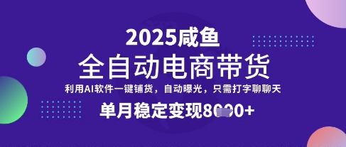 全网首发【闲鱼全自动电商带货】三年磨一剑，一朝露锋芒，单月稳定变现8k+【揭秘】-九零网创