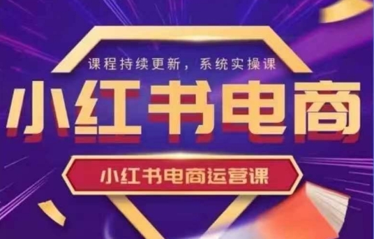 小红书电商运营实操课，​新手从0~1落地实操-九零网创