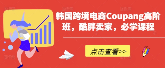 韩国跨境电商Coupang高阶班，酷胖卖家，必学课程-九零网创