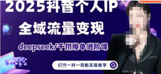 2025个人IP短视频带货(进阶版)全域流量变现，deepseek千川爆单进阶课-九零网创