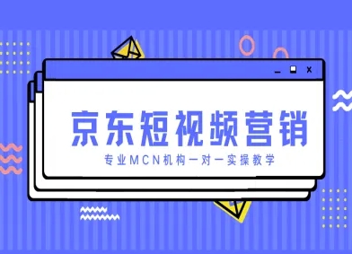 京东短视频营销项目，专业MCN机构一对一实操教学-九零网创
