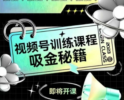 如何做好视频号，视频号训练课程，吸金秘籍-九零网创