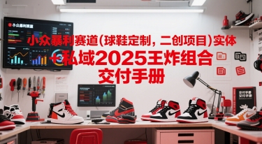 小众暴利赛道(球鞋定制，二创项目)实体+私域2025王炸组合  交付手册-九零网创