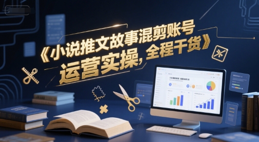 小说推文故事混剪账号运营实操，全程干货-九零网创