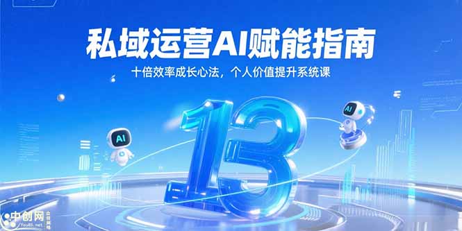 私域运营AI赋能指南，十倍效率成长心法，个人价值提升系统课-九零网创