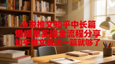 小说推文知乎中长篇爆单实操全流程分享，知乎推文看这一篇就够了-九零网创