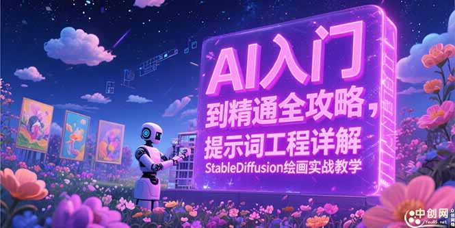 AI入门到精通全攻略，提示词工程详解，StableDiffusion绘画实战教学-九零网创