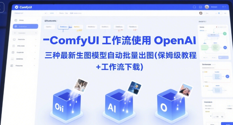 ComfyUI 工作流使用 OpenAI 三种最新生图模型自动批量出图(保姆级教程+工作流下载)-九零网创