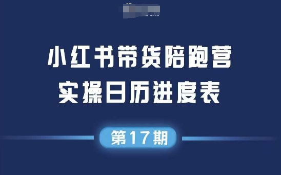 小红书第17期带货陪跑营，不囤货，无不直播，无不投流，通过选品+笔记内容+测品+笔记铺量+矩阵运营打爆款-九零网创