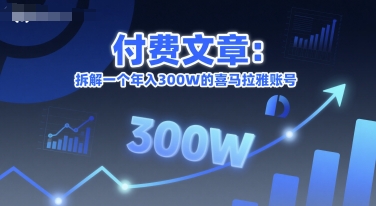 付费文章：拆解一个年入300W的喜马拉雅账号-九零网创