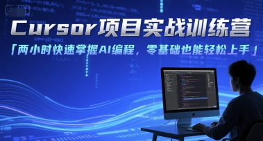 Cursor项目实战训练营，两小时快速掌握AI编程，零基础也能轻松上手-九零网创