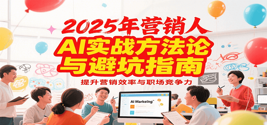 2025年营销实战方法论与避坑指南，利用AI提升营销效率与职场竞争力-九零网创
