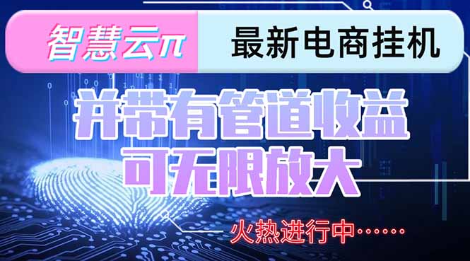 智慧云π电脑挂机单机每天收益300—500+ 并带有团队管道收益 可无限放大-九零网创