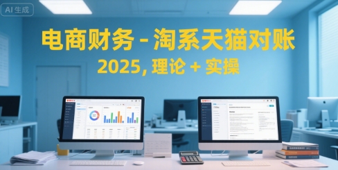 电商财务-淘系天猫对账2025，理论+实操-九零网创