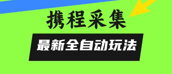 携程信息采集全自动玩法，0风控，无脑开干【揭秘】-九零网创