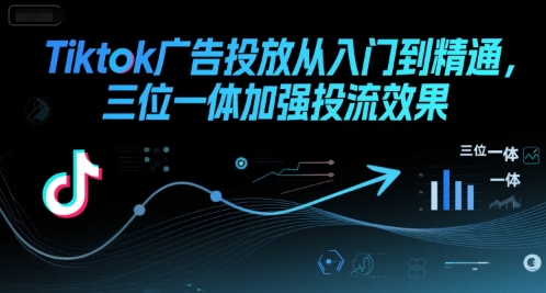 Tiktok广告投放从入门到精通，三位一体加强投流效果-九零网创