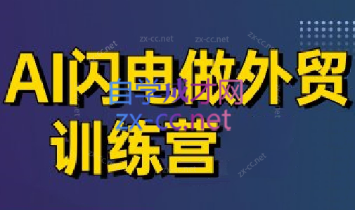 大卫·AI闪电做外贸训练营(更新7月)-九零网创