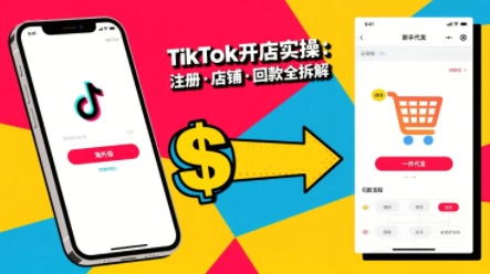 TikTok从开店到投流的进阶课，从基础实操到高阶技巧一网打尽-九零网创