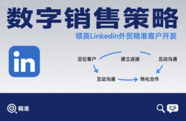 数字销售策略领英LinkedIn外贸精准客户开发-九零网创