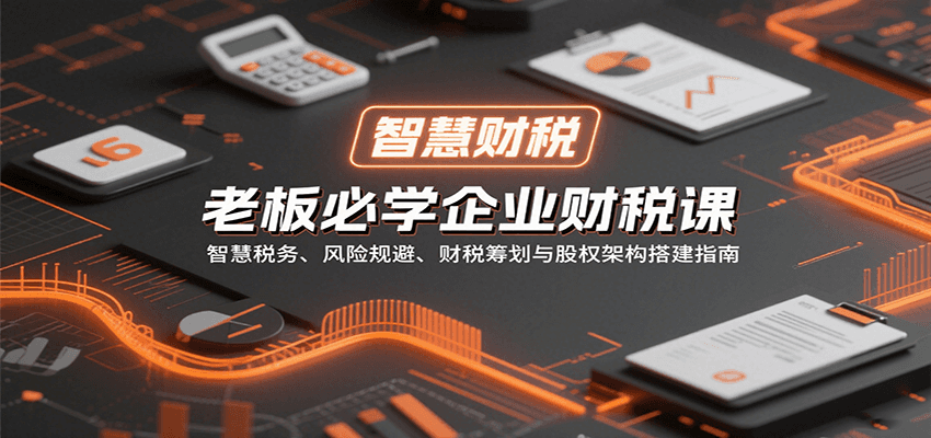 老板必学企业财税课：智慧税务、风险规避、财税筹划与股权架构搭建指南-九零网创