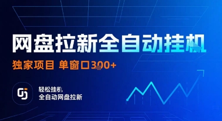 网盘拉新全自动挂G，独家项目，全自动运行完成拉新做任务，单窗口3张+【揭秘】-九零网创