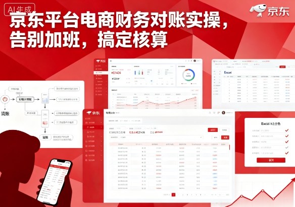 京东平台电商财务对账实操，告别加班，搞定核算-九零网创