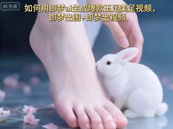 如何用即梦ai生成爆款玉足美足视频，即梦出图+即梦出视频，快速涨粉-九零网创
