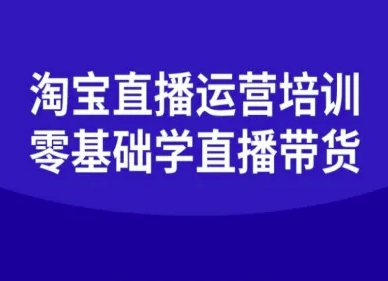 淘宝直播运营培训-零基础学会直播卖货-九零网创