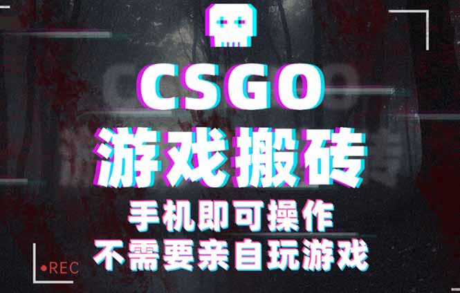 CSGO游戏挂机捡漏，单日扫货500+，年底小高峰上车可吃肉，手机即可操作…-九零网创