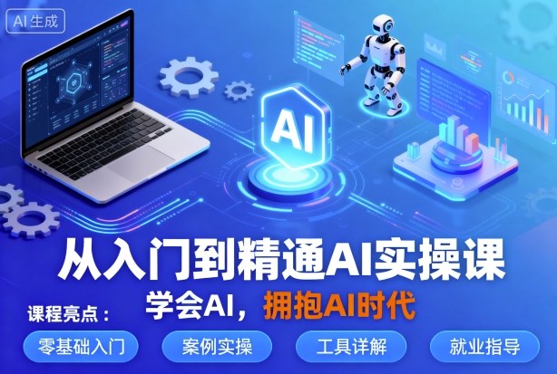 从入门到精通AI实操课，学会AI，拥抱AI时代-九零网创