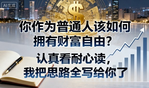 付费文章：你作为普通人该如何拥有财富自由？认真看耐心读，我把思路全写给你了-九零网创
