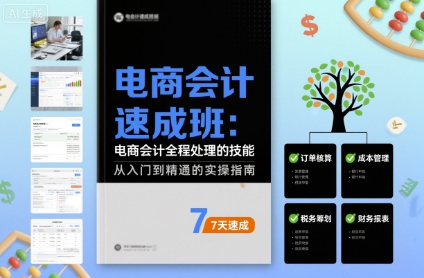 电商会计速成班，电商会计全程处理的技能-九零网创