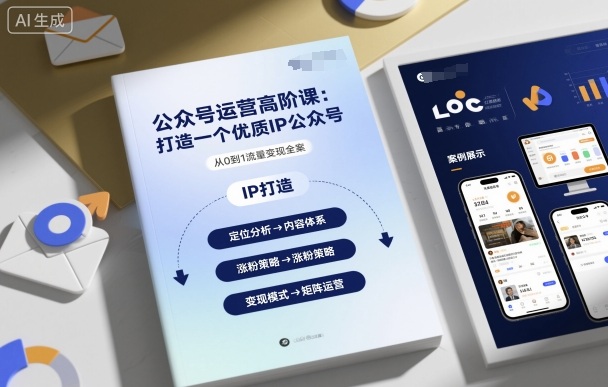 公众号运营高阶课，打造一个优质IP公众号-九零网创