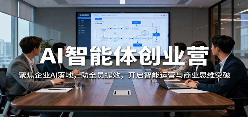 AI智能体创业营：聚焦企业AI落地，助全员提效，开启智能运营与商业思维突破-九零网创