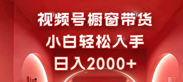 视频号橱窗带货，小白轻松入手，日入2000+-九零网创