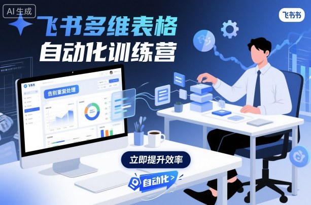 飞书多维表格自动化训练营，手把手教你告别重复处理，用多维表格开启高效办公新模式-九零网创