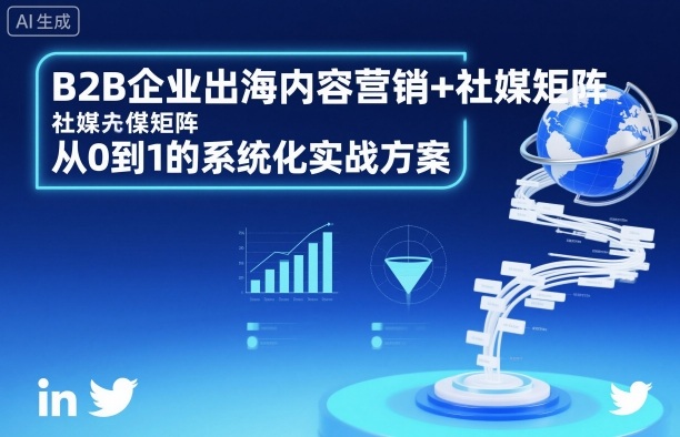 B2B企业出海内容营销+社媒矩阵，从0到1的系统化实战方案-九零网创