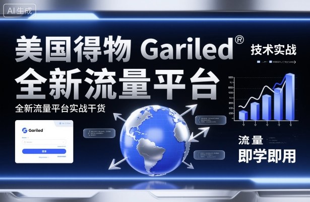 美国得物Gariled技术实战，全新流量平台​实战干货，即学即用-九零网创