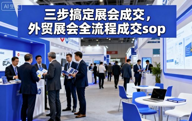 三步搞定展会成交，外贸展会全流程成交sop-九零网创