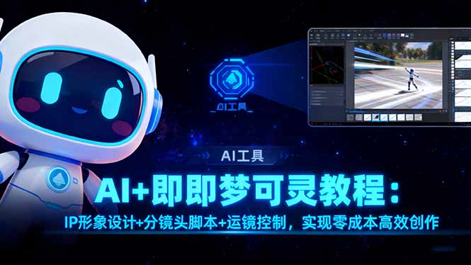 AI+即梦可灵教程:IP形象设计+分镜头脚本+运镜控制,实现零成本高效创作-九零网创