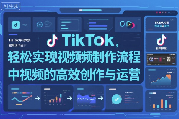 TikTok中视频制做流程，轻松实现Tk中视频的高效创作与运营-九零网创
