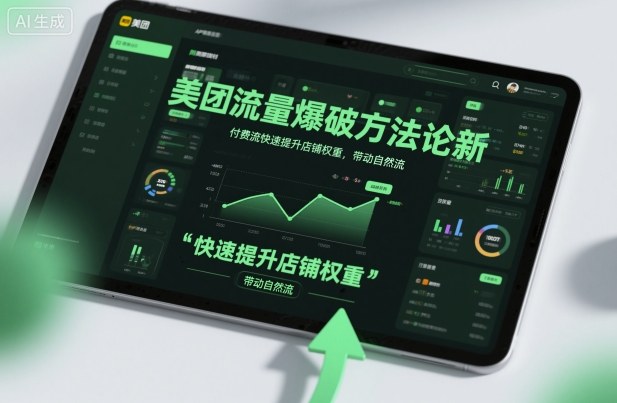 美团流量爆破方法论，付费流快速提升店铺权重，带动自然流-九零网创