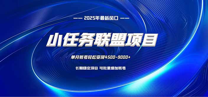 小任务联盟项目：一台电脑每天只需10分钟，轻松简单稳定-九零网创