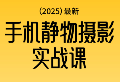 金老师·2025爆款手机静物摄影实战课-九零网创
