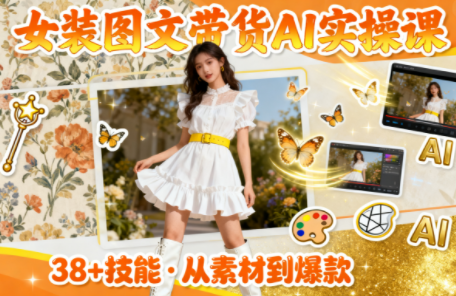女装图文带货的AI实操课-九零网创